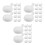 36Pcs White Tpr Bubble Inserts for DIY Plushies Stress Toy Replacement 7