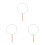3Pcs Unfinished Handmade Fan Frame Palace Style for Easy Assembly 7