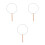 3Pcs Unfinished Handmade Fan Frame Palace Style for Easy Assembly 6