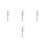 4Pcs Transparent Powder Pump Dispenser Bottles Plastic Spray Design 3