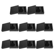 16Pcs Stylish Black Cardboard Watch Collection Box for Jewelry Storage