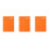 3Pcs Multifunctional Daily Orange Thick Paper Notebook 4