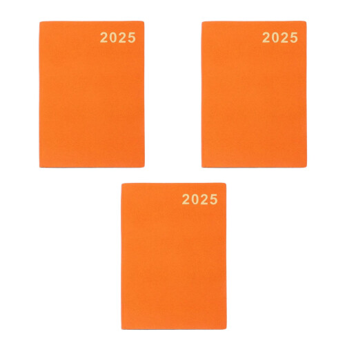 3Pcs Multifunctional Daily Orange Thick Paper Notebook 2