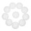30Pcs White Bucket Plastic Covers Tight Seal Drum Caps Easy Removal 2