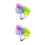 4Pcs Multi-Color ABS Fish Tank Plants Plastic Betta Fish Accessories 8
