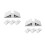 8Pcs White Plastic Baby Gate Standing Panel Support Fittings 7