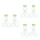 6Pcs Portable Light Green Invisible Lens Applicator Tool for Daily Use 10