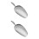 2Pcs Silver Stainless Steel Scoop Food Kitchen Tool 8