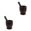 2Sets Ergonomic Plastic Garlic Pounder Brown Pestle for Kitchen Use 6