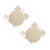 2Pcs Montessori Math Learning Toy DIY Wooden Clock Khaki Color 6