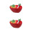 2Sets Charming Ceramic Bowls with Spoon Multicolor Kitchen Decor Serve 5
