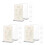 18Pcs Acrylic Tabletop Sign Holders Transparent Document Stands 6