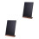 2Pièces Mini Tableaux Réutilisables Support Stable En Bois 6