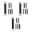 18Pcs Replacement Pruning Shear Springs Stainless Steel Black Durable 5