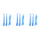 3Sets Blue Glass Crafting Foil Burnisher Plastic Hand Tool 5