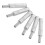 18Pcs Durable Metal Microphone Audio Stereo Jack Adapter Silver Color 3