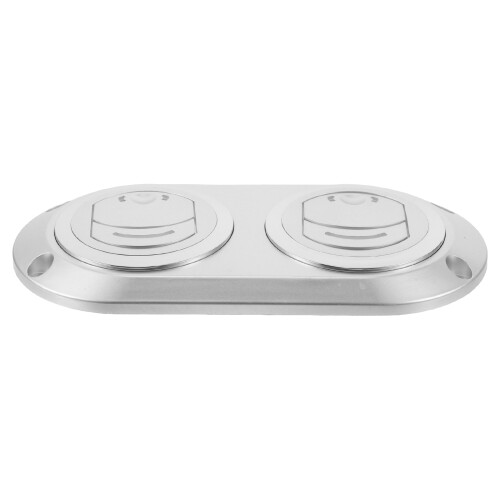 2Pcs Universal ABS Air Conditioning Vent Cover for Rv Grey Dashboard 2