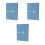 3Pcs PU Weekly Planner Notebook Sky-Blue with Index 7