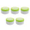 5Pcs Portable Puff and Container Soft Plush Green 4