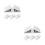 8Pcs White Plastic Baby Gate Standing Panel Support Fittings 6