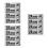 Black Adhesive Security Camera Warning Stickers for Public Spaces 4