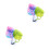 4Pcs Multi-Color ABS Fish Tank Plants Plastic Betta Fish Accessories 6