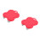 2Pièces Diable Portable Rouge ABS Pour Lourds Sans Effort 5