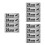 Black Adhesive Security Camera Warning Stickers for Public Spaces 6