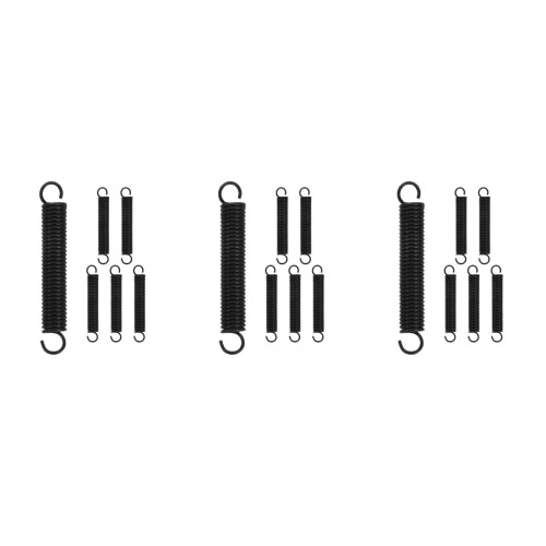 18Pcs Replacement Pruning Shear Springs Stainless Steel Black Durable 2