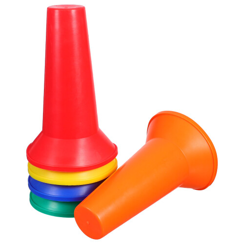 15St Mini Voetbal Trainingscones Plastic Met Zichtbaarheid Rood 2