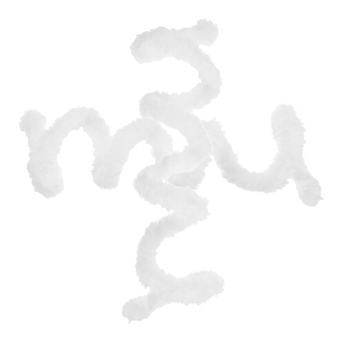 4Pcs White Soft Plush Pipe Cleaners for Creative DIY Crafting Uses
