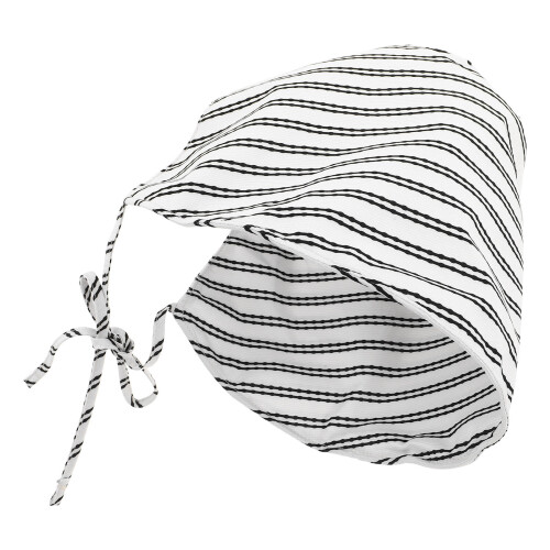 4Pcs Women's Stylish Stripe Beach Hat Foldable Wide Brim Uv Protection