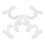 4Pcs White Soft Plush Pipe Cleaners for Creative DIY Crafting Uses 3