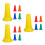 15St Mini Voetbal Trainingscones Plastic Met Zichtbaarheid Rood 8