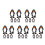 25Pcs Durable Penguin Wind-Up Toys Black Clockwork Kids Playthings 5