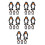 25Pcs Durable Penguin Wind-Up Toys Black Clockwork Kids Playthings 6