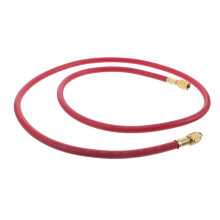 4Pcs Red Refrigerant Charge Hose Plastic Alloy Car Ac Recharge Line