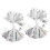 4Pcs Silver Pe Cheerleading Pom Poms for Dance Performances and Games 2