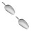 2Pcs Silver Stainless Steel Scoop Food Kitchen Tool 7