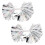 4Pcs Silver Pe Cheerleading Pom Poms for Dance Performances and Games 1