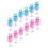 24Pcs Creative Rabbit Spring Toys Plastic Animal Playthings for Kids 3