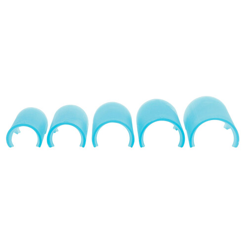 10Pcs Sky-Blue Flute Protective Film Covers ABS Plastic Instrument Use 1