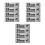 Black Adhesive Security Camera Warning Stickers for Public Spaces 7