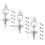 6Sets Metal Coat Toggle Buckle Clips Silver Durable Garment Fasteners 2