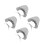 4Pcs Women's Stylish Stripe Beach Hat Foldable Wide Brim Uv Protection 4