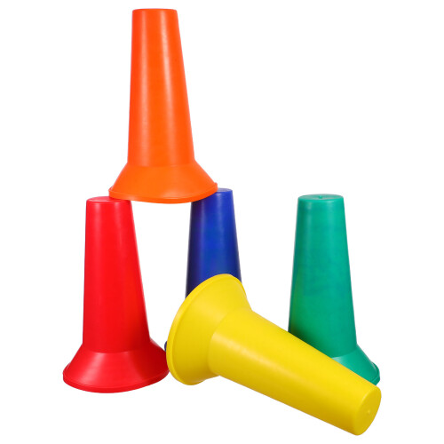 15St Mini Voetbal Trainingscones Plastic Met Zichtbaarheid Rood 1