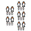 25Pcs Durable Penguin Wind-Up Toys Black Clockwork Kids Playthings 3
