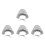 4Pcs Women's Stylish Stripe Beach Hat Foldable Wide Brim Uv Protection 6