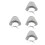 4Pcs Women's Stylish Stripe Beach Hat Foldable Wide Brim Uv Protection 7