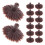 250Pcs Brown Plastic Model Tree Stand Base for Railroad Diorama Crafts 1